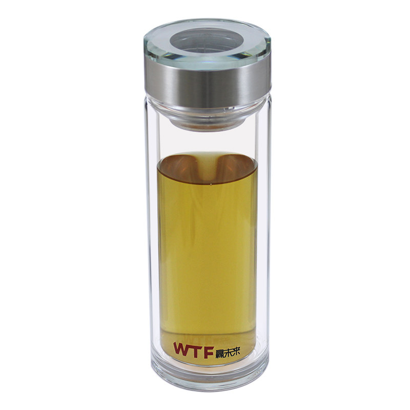 不烫手过滤加厚水晶双层玻璃杯