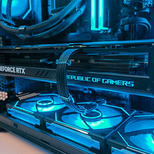 全模组电源定制线粉色白色硅胶包网线镀银显卡线电源模组线延长线