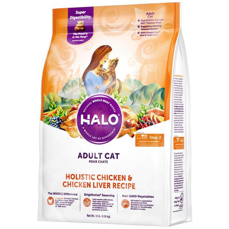 Halo自然光环进口成猫粮营养长肉