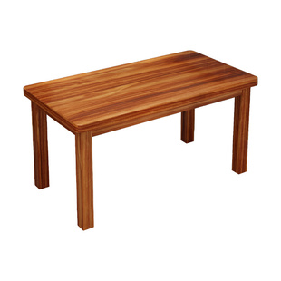 实木餐桌桌椅组合快餐小吃店早餐面馆烧烤店火锅餐饮长方形中式桌