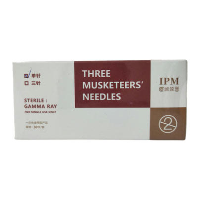 IPM三剑客旋饰机专用单针/三针30支/盒纹绣机器用针片正品纹眉针
