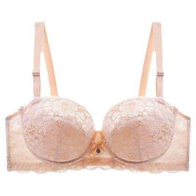 薄款大杯内衣软钢圈聚拢简约