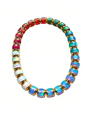 澳宝贴片手链直切药片直切珠手串diy配饰文玩手串女士手链饰品