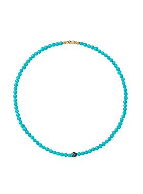 极细叠戴绿松石手串小众复古手链