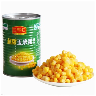 巴林红甜玉米罐头整箱425g*24罐商用即食超甜玉米粒沙拉披萨原料