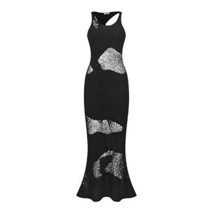 ATTEMPT SS24 地貌图形针织连衣裙