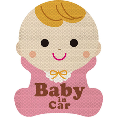 反光贴磁吸babyincar宝宝车贴