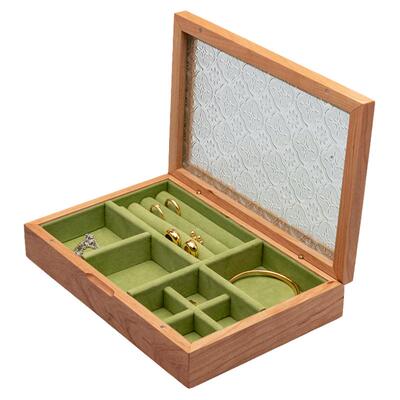 木质首饰盒收纳盒高档精致饰品盒