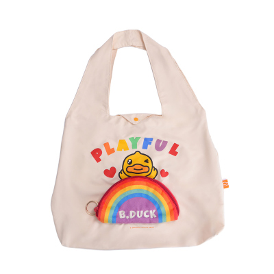 B.Duck小黄鸭彩虹月系列托特包