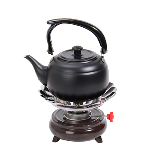 酒精灯炉煮茶器户外烧水壶泡茶专用功夫室外野外防风便携茶具套装