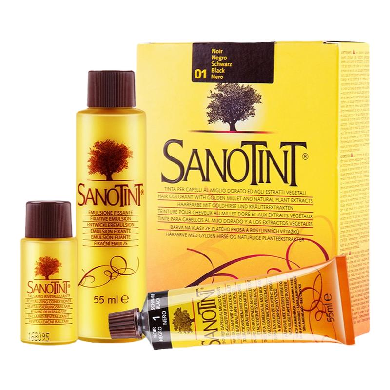 意大利原装Sanotint圣丝婷染发剂天然植物膏无刺激防过敏孕妇可用