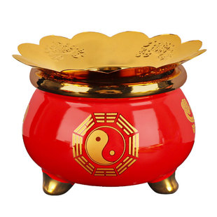 香火供奉家用陶瓷香供炉财神爷专用香炉道家香炉碗上香观音烧香炉