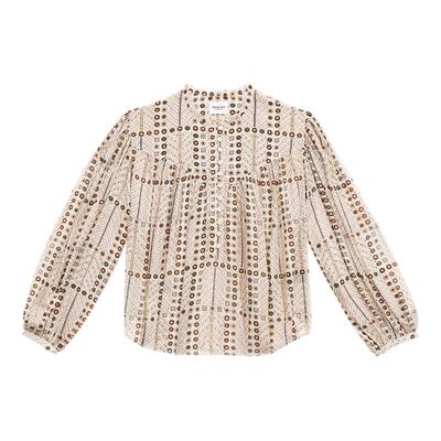 MARANT ETOILE SALIKA波西米亚风复古图案衬衫上衣女