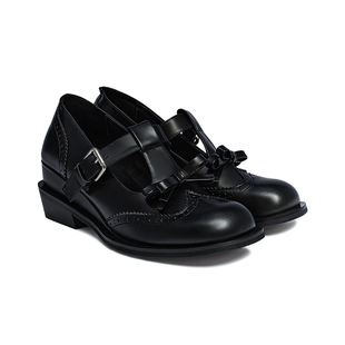 Pas de nom 原创设计师新款复古T字带厚底增高甜酷玛丽珍鞋单鞋女