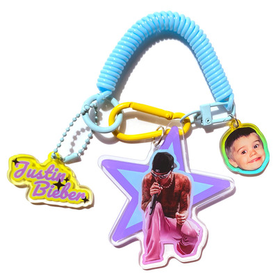 原创JustinBieber亚克力钥匙扣