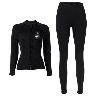 新款3mm男分体潜水衣女长袖防寒