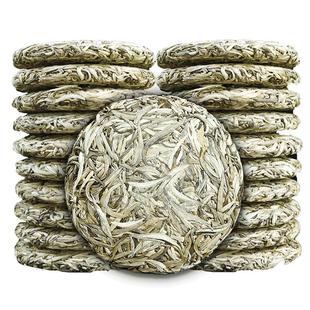 鼎山鼎 10饼收藏白毫银针2018毫香福建荒山明前嫩芽白茶饼1000g