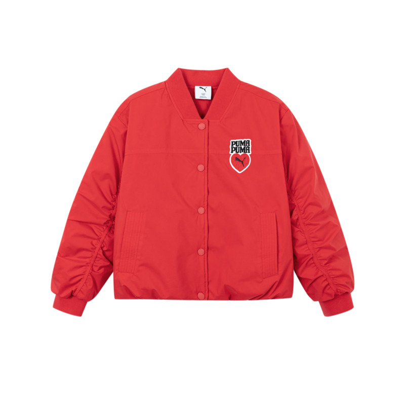 PUMA彪马官方正品新款儿童童装男女童羽绒服时尚保暖棒球领外套