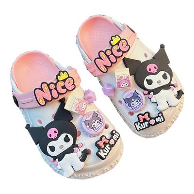 可爱女童夏季透气洞洞鞋时尚百搭