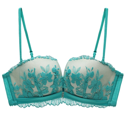 MYBODY性感蕾丝小胸聚拢法式文胸