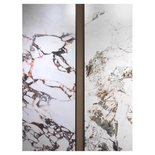 佛山900x2700天鹅绒简约岩板哑光岩板背景板墙砖别墅客厅定制岩板