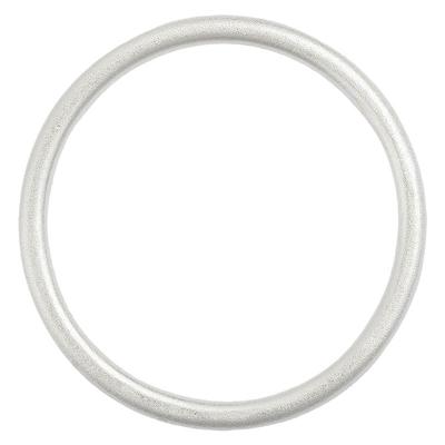 实心经典磨砂9999纯银手镯小众