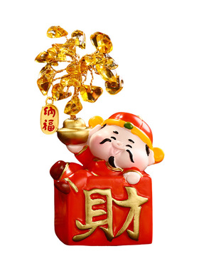 财神招财纳福桌面摆件新春礼物