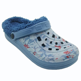 男女式棉拖鞋加绒洞洞鞋秋冬季防滑百搭保暖毛绒棉鞋包头大码2026