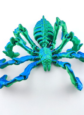 3D打印狼蛛地狱骨架关节可活动