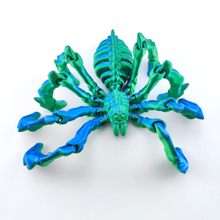 3d打印狼蛛地狱骨架关节可活动仿真蜘蛛模型摆件儿童玩具创意礼物