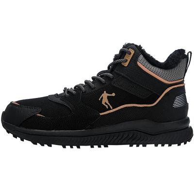 乔丹运动鞋男鞋高帮加绒保暖棉鞋