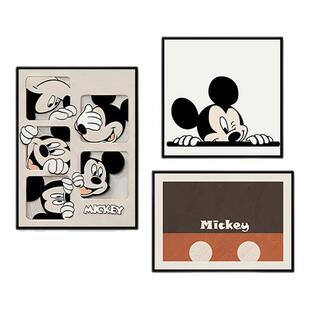 民宿酒店组合卧室装饰画中古风客厅样板间晶瓷画家居软装餐厅挂画