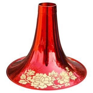 唢呐碗专业黄铜碗激光雕花降b调印花d大音量全铜l喇叭碗大中小号