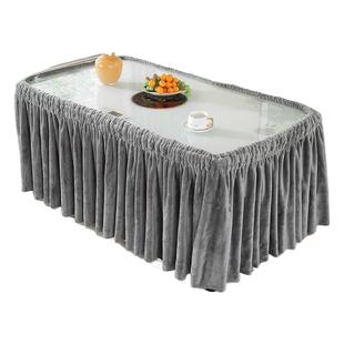 烤火桌子罩套新款电暖炉烤火罩长方形取暖桌罩正方形圆桌烤火炉套