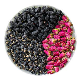 红枣桂圆黑枸杞桑葚干玫瑰花茶菊花决明子金桔柠檬百香果金银花茶
