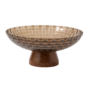 中古风水果盘客厅茶几家用摆放盘轻奢高档沥水托盘糖果零食干果盘