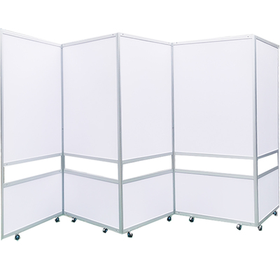 棱柱书画展屏风广告移动滑轮宣传