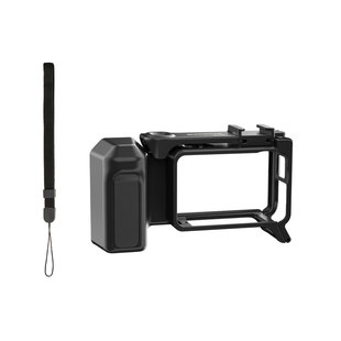 用于大疆Action5pro街拍手柄Insta360 Ace/Pro/2快拆兔笼扫街握把