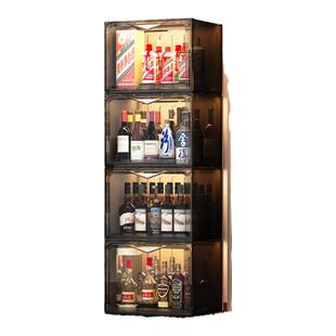 2025年新款酒柜置物架客厅靠墙小型展示柜家用收纳柜高档轻奢柜子