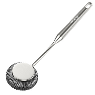 炊大皇刷锅神器洗锅刷子厨房专用不锈钢丝球清洁不沾油防脱长柄刷