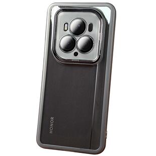 适用于荣耀Magic6至臻版自带镜头膜手机壳magic6pro新款保护套magic6透明硅胶镜头全包防摔男女磨砂软防滑