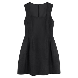 红色连衣裙女韩系独特绝美小裙子特别漂亮掐腰miu系千金风贝微微