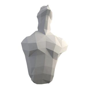 肖生克救赎 玄关客厅立体墙壁装饰大型纸艺模型半身等比人物壁挂