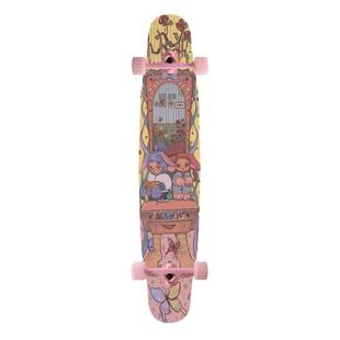 弄街长板复古怪诞不在家专业长板成人男女生儿童滑板舞板代步喵板