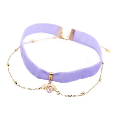 粉紫星球 日系少女可爱原宿软妹子项圈choker