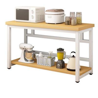 厨房置物架落地多层多功能简易收纳架子切菜桌工作台微波炉窄边柜