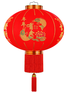 【感光电池灯续航30天】大红灯笼