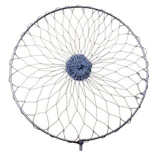 不锈钢可折叠实心抄网头大力马网兜加深小眼捞鱼网圈速干防挂大物