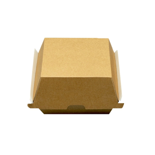 一次性牛皮纸汉堡盒加厚长方形瓦楞便当盒大号美式汉堡外卖打包盒