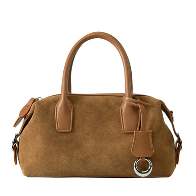 LALPINA新款麂皮波士顿保龄球包